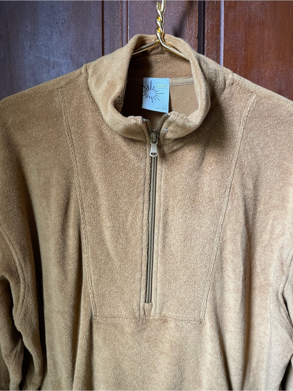 Offline by aerie women's small terry cloth pullover - Picture 3 of 6